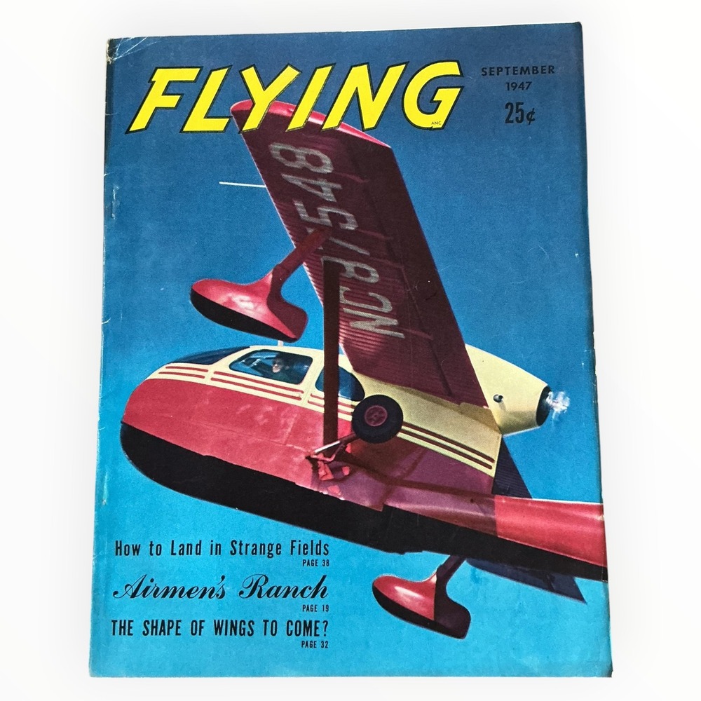Flying Magazine September 1947 Republic Seabee Aviation Navion Vintage Aircraft